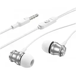 Навушники Borofone Platinum металеві універсальні earphones with microphone BM75 білі - мініатюра 4