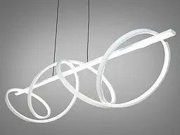 Люстра стельова LED Diasha 2263-120WH 84W, біла, для кафе та дому - мініатюра 2