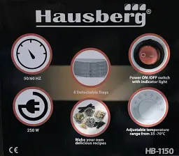 Сушка для овочів та фруктів Hausberg HB-1150 - мініатюра 5