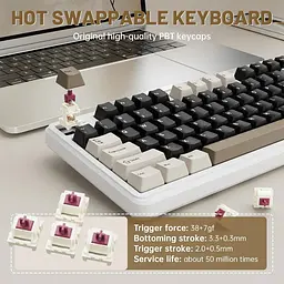 Клавіатура Attack Shark X98 Pro RGB Linear Blueberry Switch Cheese White (AS-6972792470559-CW-UA) [166778] - мініатюра 7