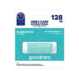 Флеш-накопичувач GoodRam 128GB USB 3.0 UME3 Care Green (UME3-1280CRR11) - мініатюра 3
