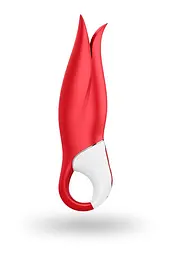 Оригінальний вібромасажер Satisfyer Vibes Power Flower, 19х4.6 см (червоний) - мініатюра 3
