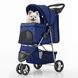 Коляска для котів та собак Bestopet Люпосанчик BS-RL-16 Dark Blue