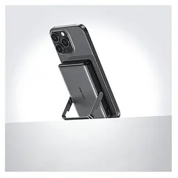 Зовнішній акумулятор Acefast M17 PD20W/22.5W magnetic fast charging power bank with built-in stand 10000mAh Black (6974316284000) - мініатюра 6