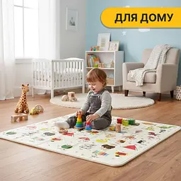 Дитячий ігровий килимок LEOBRO 180 x 200 x 1 см (LB-1033) - мініатюра 7