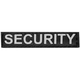 Змінний напис Security для шлеї Dog Extreme Police 3-4 розміру чорний