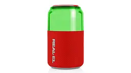 Колонка портативна 1.0 Real-El X-705 Red, 5 Вт, пластиковий корпус, Bluetooth, USB - А/USB - C, RGB підсвічування, живлення від акумулятора, 86 дБ, 1800мА*год, час роботи 22 год (EL121600025) - мініатюра 2