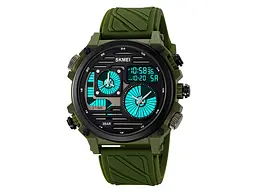 Наручний годинник чоловічий 2202PAG Army Green Skmei acs0030150 - мініатюра 3
