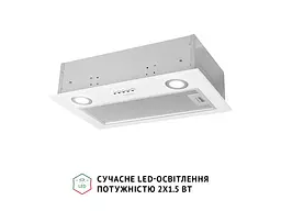 Витяжка Perfelli BI 5022 WH LED - мініатюра 4