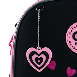 Рюкзак GoPack Education 165S Heart Чорно-рожевий (GO26-165S-2) - мініатюра 14