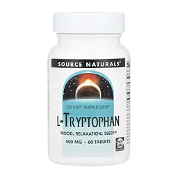 Амінокислота Source Naturals L-Tryptophan 500 мг 60 таб