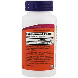 Біотин Now Foods Biotin 5000 мкг 30 капсул - мініатюра 3