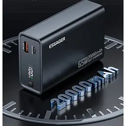Портативний акумулятор Essager Power Bank 20000mAh 65w швидка зарядки для ноутбуків і телефонів - мініатюра 5