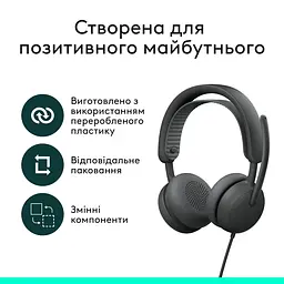Гарнітура Logitech Zone Wired 2 USB Graphite (981-001619) - мініатюра 9