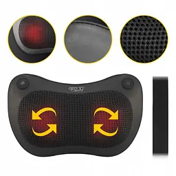 Подушка-масажер 4FIZJO Shiatsu Pro+ 4FJ0562 Black (P-5907739319159) - мініатюра 4