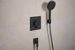 Термостат для душу Hansgrohe Ecostat Comfort E прихованого монтажу 2 function matt black 33711670 - мініатюра 2