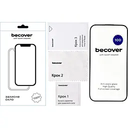 Захисне скло BeCover для Apple iPhone 15 10D Black (711329) - мініатюра 2