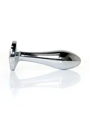 Анальна пробка Jewellery Silver Plug Clear S 7.7 см (прозорий) - мініатюра 5