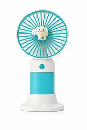 Вентилятор портативный настольный Kuromi  Mini Fan с аккумулятором и подставкой для телефона USB 