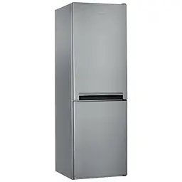 Холодильник із нижньою морозильною камерою Indesit LI7S1ES 176х66х60см 2 двері 197 л 111 л A+ ST Сріблястий (LI7S1ES)