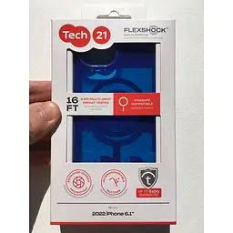 Оригінальний протиударний чохол Tech21 Evo Check MagSafe Blue для iPhone 13/14 (T21-9818) - мініатюра 9