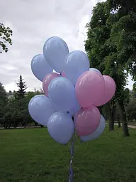 Кулька повітряна латексна 30 см (100) макарун сірий, IDEA7-DL-023 - мініатюра 4