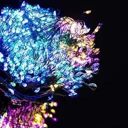 Гірлянда Кінський хвіст Мішура 1800 LED 20 ниток 3 м зелена, мультиколор GarlandoPro D1800L3MGML - мініатюра 9