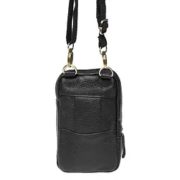 Чоловіча сумка через плече Keizer K11024-black 17х11х6 см Чорний - мініатюра 3