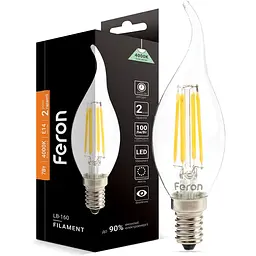 Світлодіодна лампа Feron LB-160 CF37 230V 7W E14 4000K (40085)