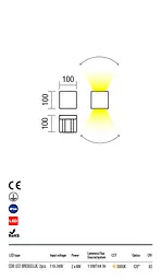 Бра вуличне VARY AP LED 2x6W IP54 DB 3000K (5.1.2) Redo 90174 - мініатюра 3