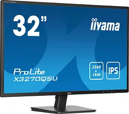 Монітор 31.5" Iiyama 31,5" X3270QSU-B1 QHD IPS 100Hz (X3270QSU-B1) - мініатюра 3
