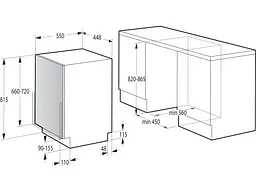 Посудомоечная машина Hisense HV583B10AD - миниатюра 5