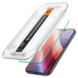 Захисне скло Spigen Glas.tR EZ Fit HD Transparency для iPhone 16 Pro (1 шт.) (AGL07935) - мініатюра 4