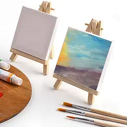 Набір для творчості SINOART, підрамник 6x8 см, мольберт 12 см - мініатюра 5