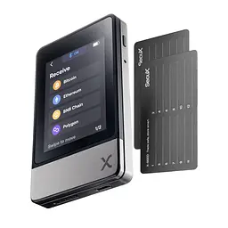 Апаратний гаманець SecuX Neo-X Premium Metallic Edition з двома мнемонічними пластинами, Bluetooth та USB-C Чорний