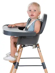 Стілець для годування Childhome Evolu 2 з бампером антрацит (CHEVOCHNA) - мініатюра 15