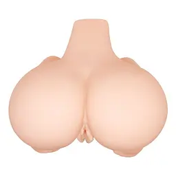 Мастурбатор Crazy Bull Exact Full Size Vagina And Anal з вібрацією - мініатюра 9