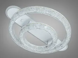 Стельова LED-люстра Diasha 9711/500+300WH, кришталь, димер, пульт, 80 W, 62 см, 13-20m2 - мініатюра 5