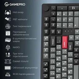 Клавіатура GamePro Asgard Drakkar (MK305BK) - мініатюра 6