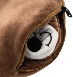 Подушка-трансформер для шиї Ardesto Travel Cute Dog ART3035NEP 30х30 см коричнева - мініатюра 4