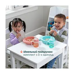Набір дитячого посуду Chicco Set Prima Pappa 6 міс.+ рожевий (16200.15) - мініатюра 5