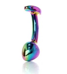 Анальна пробка B-Series Jewellery Multicolour Curved Plug, L