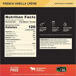 Сироватковий протеїн Optimum Nutrition Whey Gold Standard French vanilla 2.27 кг - мініатюра 4