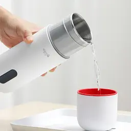 Електричний термос Xiaomi Deerma Electric Hot Water Cup 350 ml (DEM-DR035) White [50535] - мініатюра 4