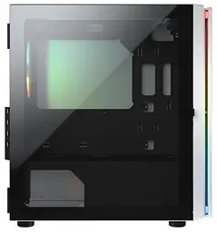 Корпус Cougar Purity RGB White, без БЖ, Micro ATX / Mini ITX, USB 3.0 x2, USB 2.0 x1, RGB підсвічування, 1x120 ARGB, загартоване скло, 200x392x360 мм - мініатюра 6