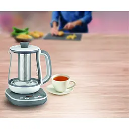 Електрочайник Tefal Tastea tea maker 1.5 л скло біло-сірий (BJ551B10) - мініатюра 7