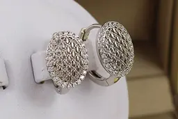 Сережки Xuping Jewelry мушкетер 1.5 см сріблясті - мініатюра 2