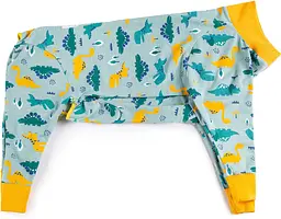 Післяопераційна попона для собак MIAODODO D15 Blue Dinosaurs, S - мініатюра 2