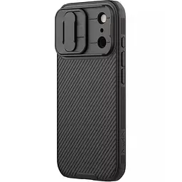 Карбонова накладка Nillkin CamShield Pro для Apple iPhone 17 Pro Max (6.9) Black - мініатюра 3