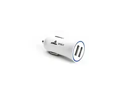 Зарядний пристрій 12 Atelie 12V Автомобільний 2 USB (24V - 5V 2,1A) білий